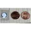Image 1 : SILVER BULLION ROUND - 1/4 OUNCE .999 SILVER (X1); COPPER BULLION ROUNDS - ONE AVDP OUNCE .999 FINE 