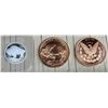 Image 2 : SILVER BULLION ROUND - 1/4 OUNCE .999 SILVER (X1); COPPER BULLION ROUNDS - ONE AVDP OUNCE .999 FINE 