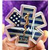 Image 1 : COPPER MEDAL, COLORIZED - STAR OF LIFE - 5 OUNCES .999 COPPER