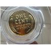 Image 6 : LINCOLN WHEAT PENNY, PLATED IN 24-KARAT GOLD - 1943D