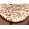 Image 6 : COPPER BULLION ROUND - USA 250TH ANNIVERSARY - ONE AVDP OUNCE .999 FINE COPPER