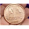 Image 8 : COPPER BULLION ROUND - USA 250TH ANNIVERSARY - ONE AVDP OUNCE .999 FINE COPPER