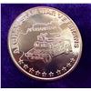 Image 1 : COPPER BULLION ROUND - AFGHANISTAN WAR - ONE AVDP OUNCE .999 FINE COPPER