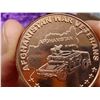 Image 5 : COPPER BULLION ROUND - AFGHANISTAN WAR - ONE AVDP OUNCE .999 FINE COPPER