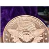 Image 3 : COPPER BULLION ROUND - "BACK THE BLUE" - ONE AVDP OUNCE .999 FINE COPPER