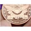 Image 4 : COPPER BULLION ROUND - "BACK THE BLUE" - ONE AVDP OUNCE .999 FINE COPPER