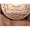 Image 12 : COPPER ROUNDS - ST GAUDENS AND TRADE DOLLAR -  ONE AVDP OUNCE .999 FINE COPPER (X2)
