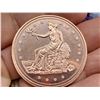 Image 7 : COPPER ROUNDS - ST GAUDENS AND TRADE DOLLAR -  ONE AVDP OUNCE .999 FINE COPPER (X2)
