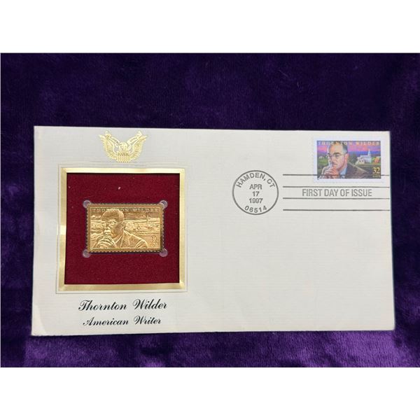 FIRST DAY OF ISSUE STAMP - 22 KT GOLD