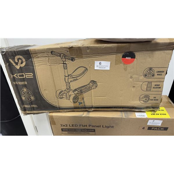2-in-1 kids' kick scooter- Brand New