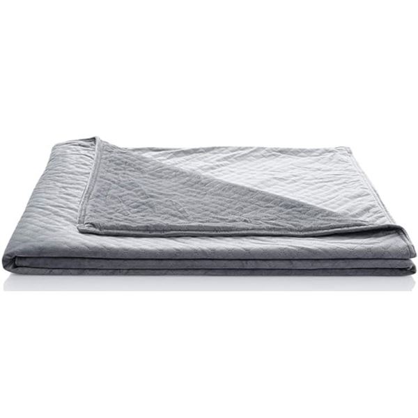 Brand New - Blanquil Essentials Weighted Blanket W/Free Cover (Grey, 20 LB)- Brand New-Retail $200+