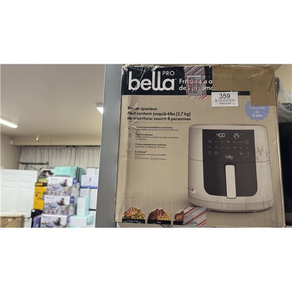 Brand New Bella Pro Air Fryer — 1750W- Tested