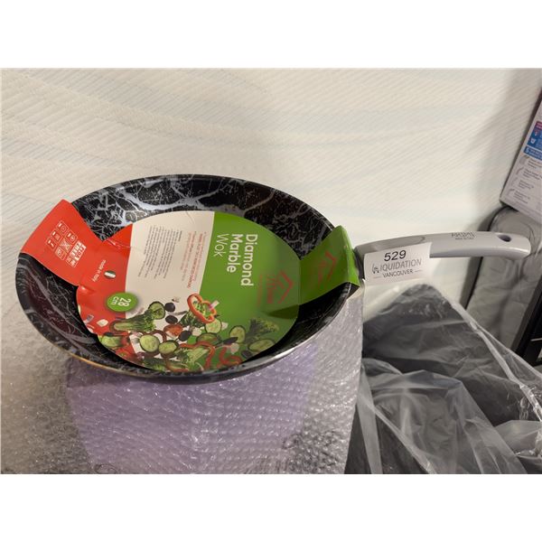 Brand New Diamond Marble Wok 28cm | Made in Italy