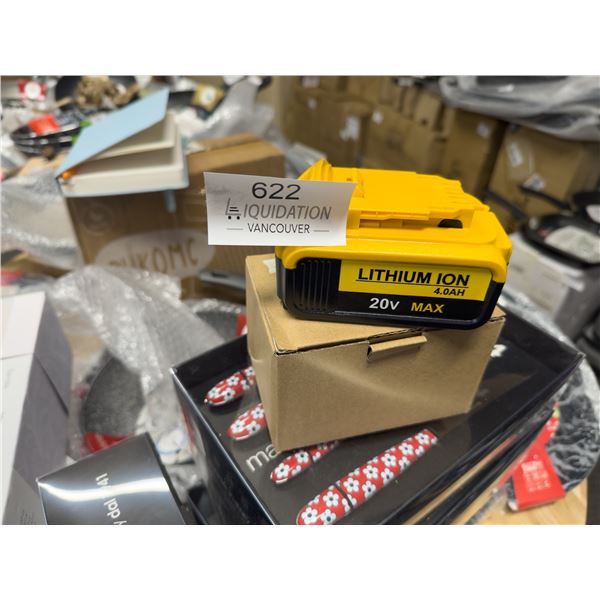 In Box 20V lithium battery 4AH
