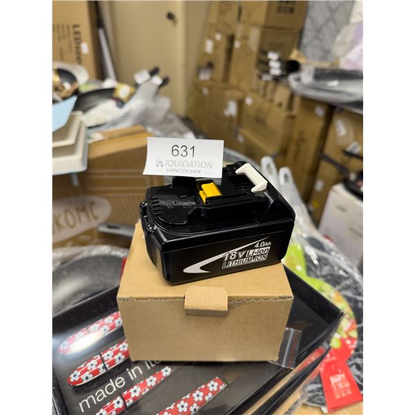 In Box 18V lithium battery 6AH