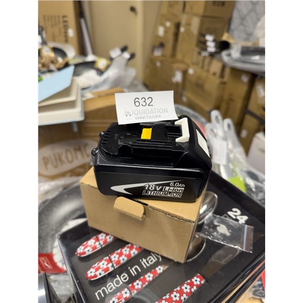 In Box 18V lithium battery 9AH