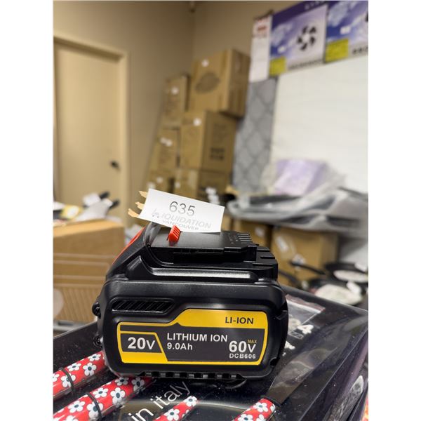 In Box 20V lithium battery 9AH