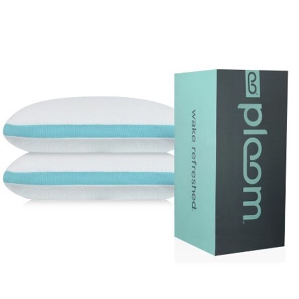 Ploom Gel Memory Foam Bed Pillow - QN 17-  Brand New