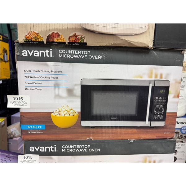 Brand New Avanti 0.7 Cu Ft Countertop Microwave