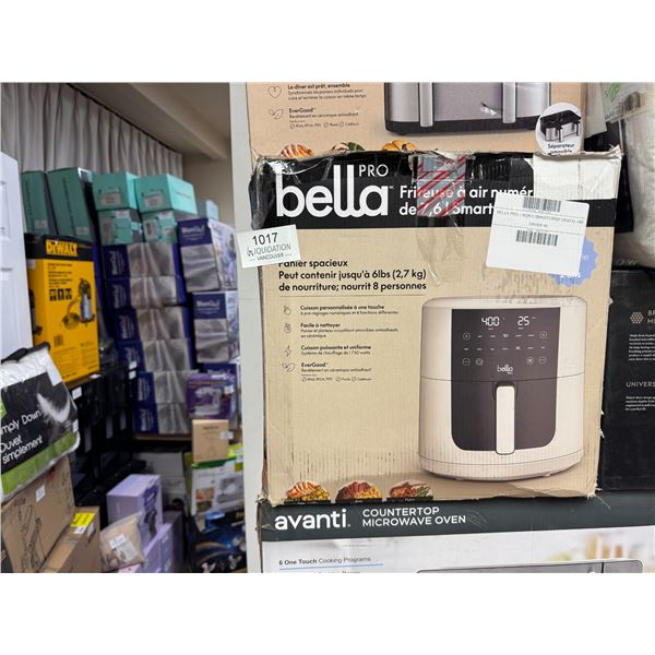 Bella Pro SmartCrisp 6QT Digital Air Fryer-New Tested