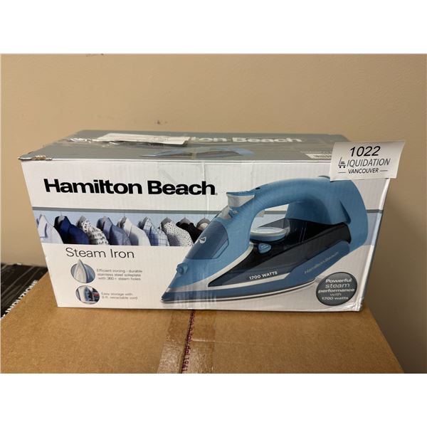 New Hamilton Beach 1700W Steam Iron