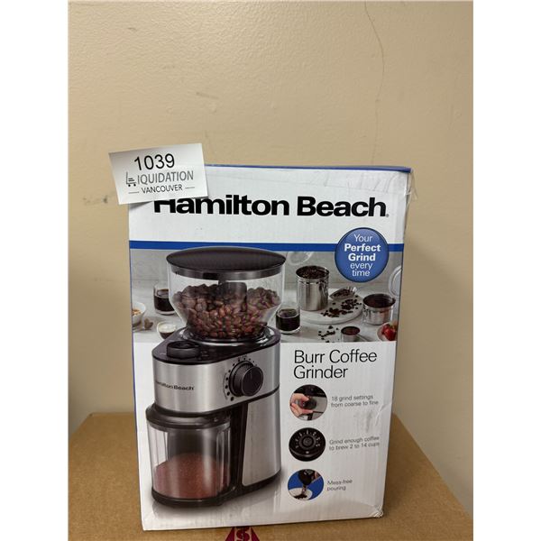 Hamilton Beach Coffee Grinder with Rotating Burr