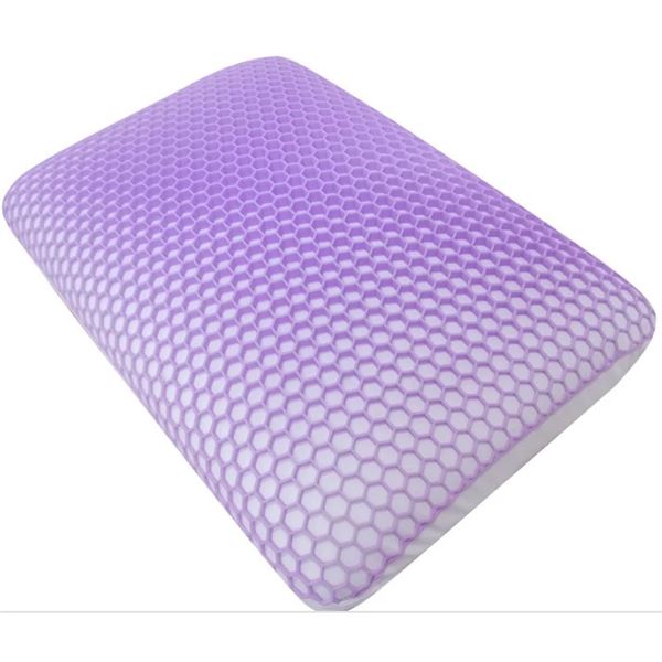 Sunset Tranquil Lavender Memory Foam Pillow — Queen | Aerated & Lavender-Infused | New in B
