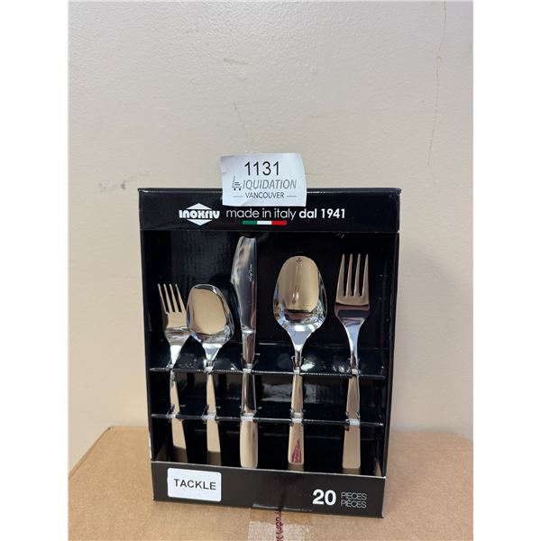 Brand New Italian Stainless Steel 20 Piece Flatware Set
