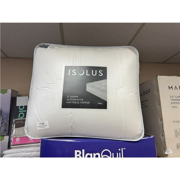Brand New Isolus 3" Mattress Topper - Full