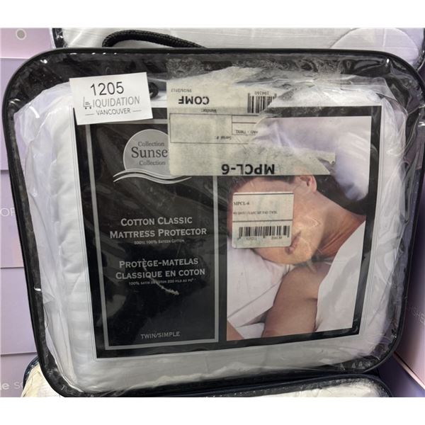 Brand New Sunset Cotton Classic Twin Mattress Protector