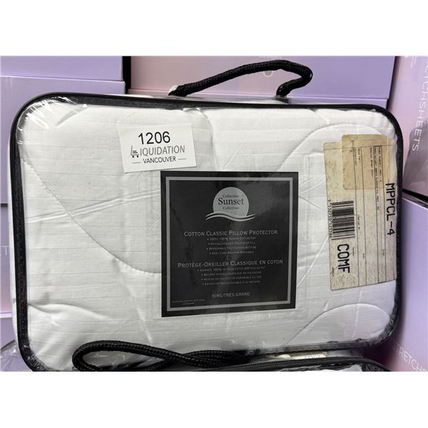 Brand New Sunset Cotton Classic King Pillow Protector