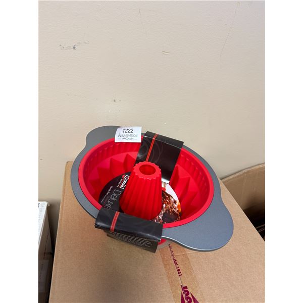 Brand New Coxiki Kitchen Deluxe Silicone Bundt Pan, Oven Safe – Bake Like a Pro