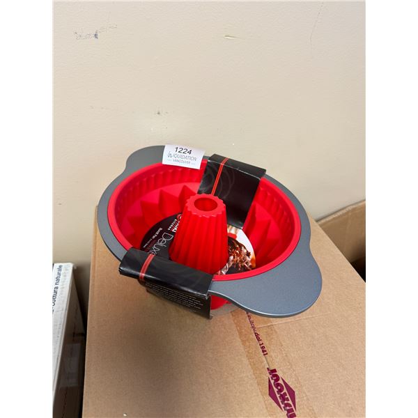 Brand New Coxiki Kitchen Deluxe Silicone Bundt Pan, Oven Safe – Bake Like a Pro