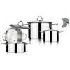 Image 1 : Brand New Milano 7-Piece Stainless Steel Cookware Set | Made in Italy