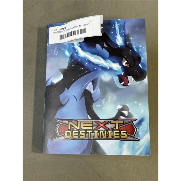 BINDER OF POKEMON CARDS INCLUDING OVER 100 HOLO RARES
