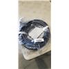 Image 1 : AS NEW BLACK 25FT LIFE SUPPLY HEAVY DUTY INDOOR OUTDOOR 3 WIRE GROUNDED LIGHTED EXTENSION, 10AWG