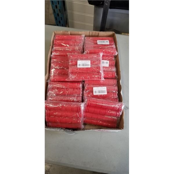 TRAY OF RED BIKE HANDLE BAR HANDLES