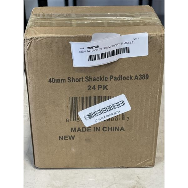 NEW 24 PACK OF 40MM SHORT SHACKLE PADLOCKS