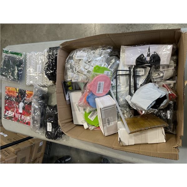 ASSORTED AMAZON OVERSTOCK INCLDYUING HOME AND KITCHEN ITEMS, HARDWARE AND TOOL RELATED ETC