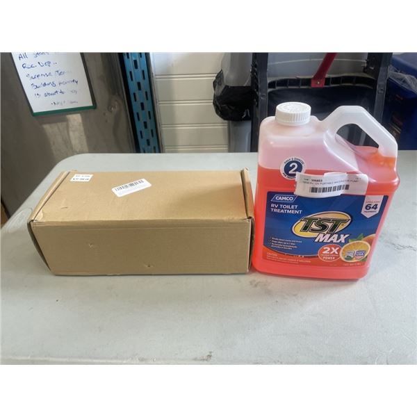 NEW RV 12V PORTABLE MACERATOR PUMP AND NEW TST MAX RV TOILET TREATMENT
