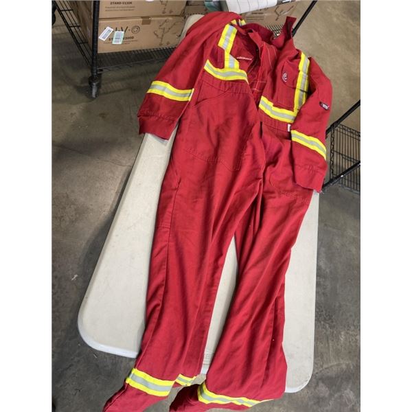 NEW FIRE RESISTANT COVERALL SUIT SIZE LARGE TALL