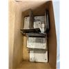 Image 3 : VINTAGE DOOR KNOBS AND BOX OF BRACKETS