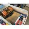 Image 4 : 2 TRAYS OF TOOLS - DRILLS, NEW CRIMPING TOOLS, ETC