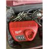Image 3 : MILWAUKEE M12 DRILL WITH 2 BATTERIES AND CHARGER IN CASE
