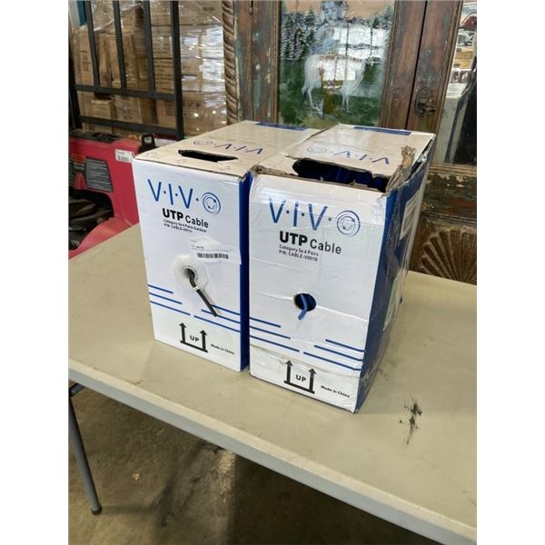 APPROX 1500FT VIVO CAT 5E ETHERNET CABLE