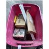 Image 2 : TOTE OF ASSORTED TOOLS AND SANDER