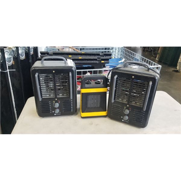 3 ELECTRIC HEATERS
