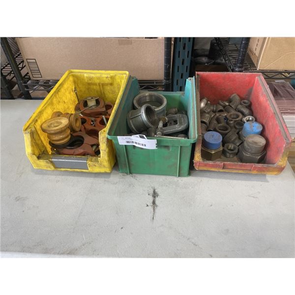 3 TRAYS PLUMBING SUPPLIES