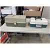 Image 1 : 2 FISHING TACKLE BOXES WITH ASSORTED FISHING TACKLE