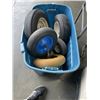 Image 3 : TOTE OF WHEELBARROW TIRES AND TRAILER SPARE